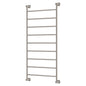 LILLIAN Heated Towel Rail 60120 Brushed Nickel (9 Bars) 600x1208x95mm