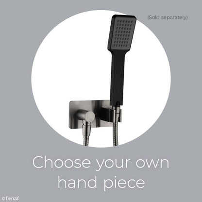 Soft Square Hand Shower Bracket with Hose Gun Metal