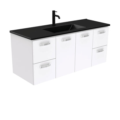 DOLCE Matte Black 1200 UNICAB Vanity Wall Hung 1TH