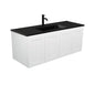 DOLCE Matte Black 1200 MILA SHAKERCAB Vanity Wall Hung 1TH