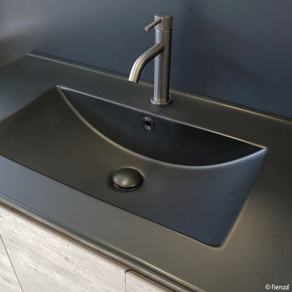 DOLCE Matte Black 750 HAMPTON Vanity Wall Hung 1TH