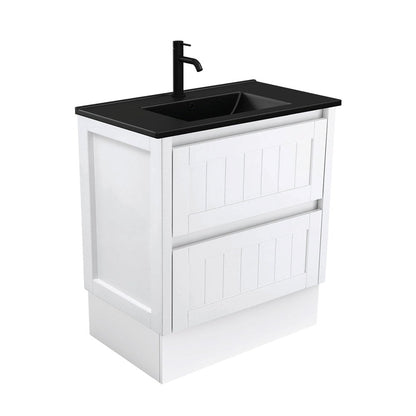 DOLCE Matte Black 750 HAMPTON Vanity on Kick 1TH
