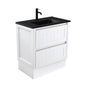 DOLCE Matte Black 750 HAMPTON Vanity on Kick 1TH