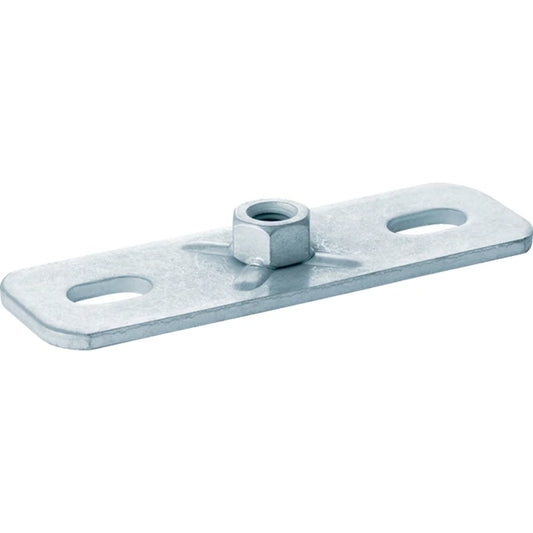 Geberit base plate, rectangular, two-hole, with threaded socket M10, CN