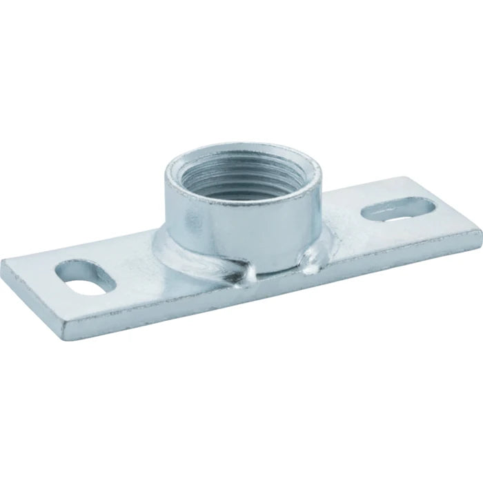 Geberit base plate, rectangular, two-hole, with threaded socket G, CN