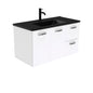 DOLCE Matte Black 900 UNICAB Vanity Wall Hung Right Drawers 1TH