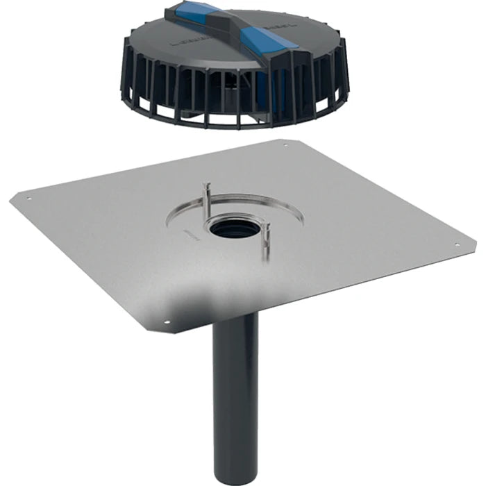 Geberit Pluvia roof outlet with contact sheet