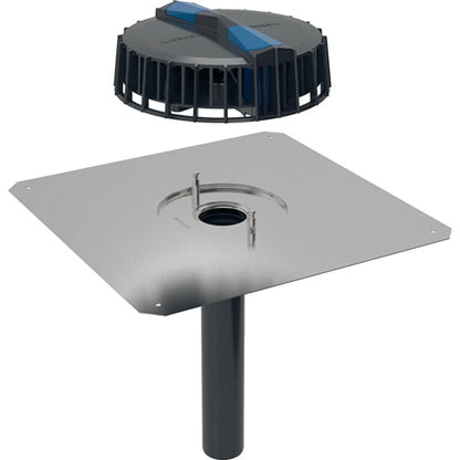 Geberit Pluvia roof outlet with contact sheet