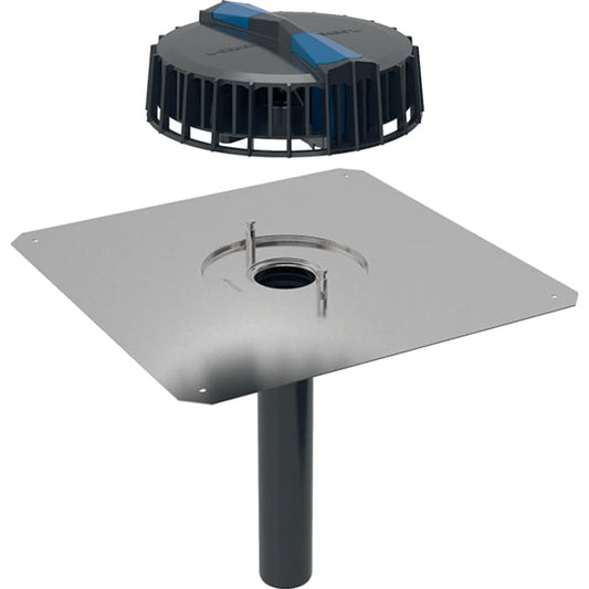 Geberit Pluvia roof outlet with contact sheet