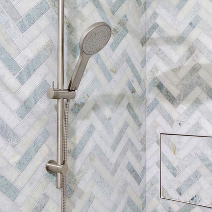KAYA Rail Shower Brush Nickel