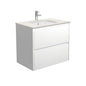 SARAH ROMAN SAND AMATO 750 Satin White Vanity Wall Hung 1TH