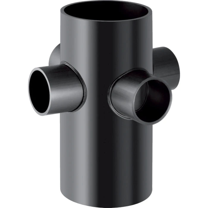 Geberit HDPE quadruple branch fitting 88.5 deg
