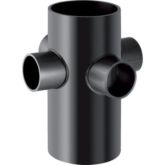 Geberit HDPE quadruple branch fitting 88.5 deg