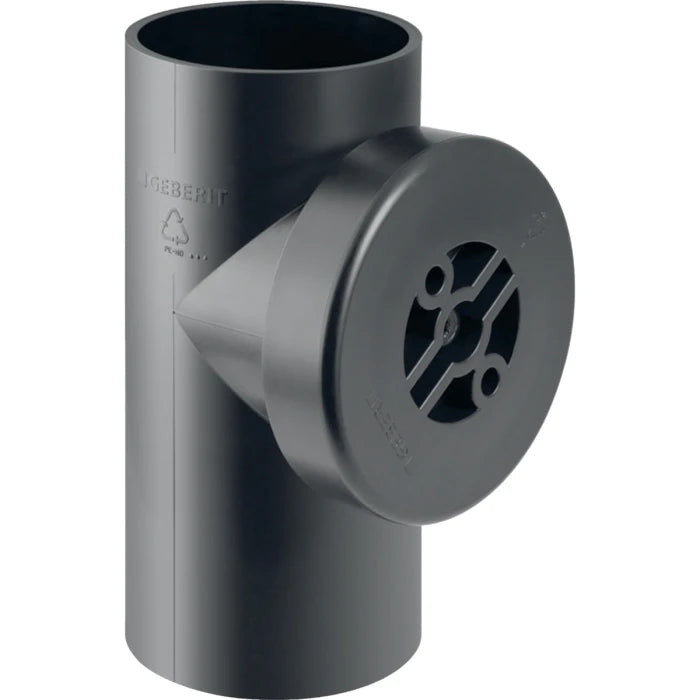 Geberit HDPE access pipe 90 deg with round service opening
