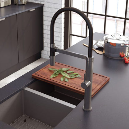 KAYA Pull Down Sink Mixer Gun Metal