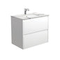 SARAH CALACATTA MARBLE AMATO 750 Satin White Vanity Wall Hung 1TH