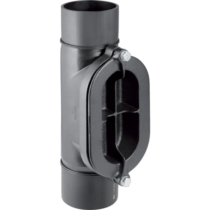 Geberit HDPE access pipe 90 deg with oval service opening