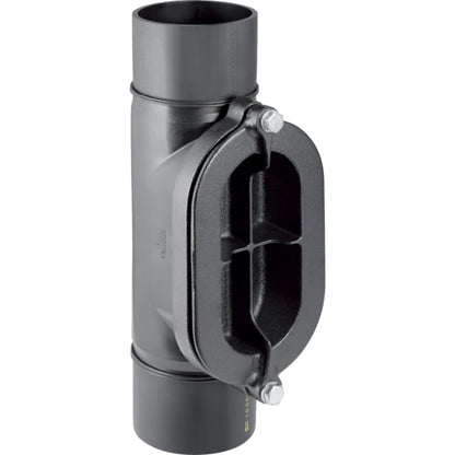 Geberit HDPE access pipe 90 deg with oval service opening