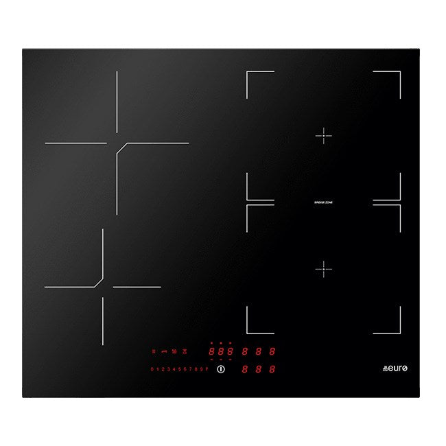 60cm Induction Cooktop Touch Ceran glass + FLEXI ZONE Bridge Function