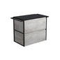 AMATO INDUSTRIAL 750 Cabinet Matte Black Towel Rails Wall Hung
