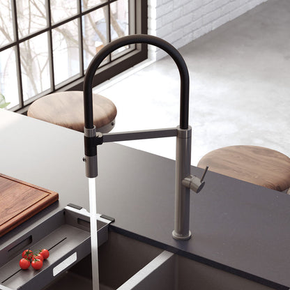 KAYA Pull Down Sink Mixer Gun Metal