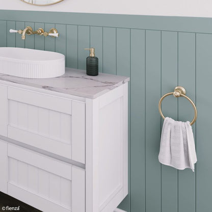 LILLIAN Towel Ring Urban Brass
