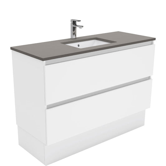 SARAH DOVE GREY 1200 QUEST 2 Drawer Cab on Kick 1TH
