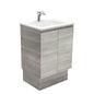 VANESSA Poly Marble 600 EDGE INDUSTRIAL Vanity on Kick 1TH