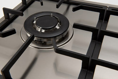 90cm 5 Burner Gas Cooktop  Left Hand Wok C.I.T Flame failure device