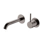 KAYA UP Basin/Bath Mixer 160mm Outlet Set Gun Metal Round Plates