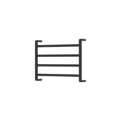 KOKO Heated Towel Rail 6040 Matte Black (4 Bars) 600x450x100mm