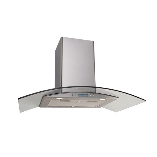 90cm Electronic Glass canopy 700m3/h Halogen Light 2*20W LCD display