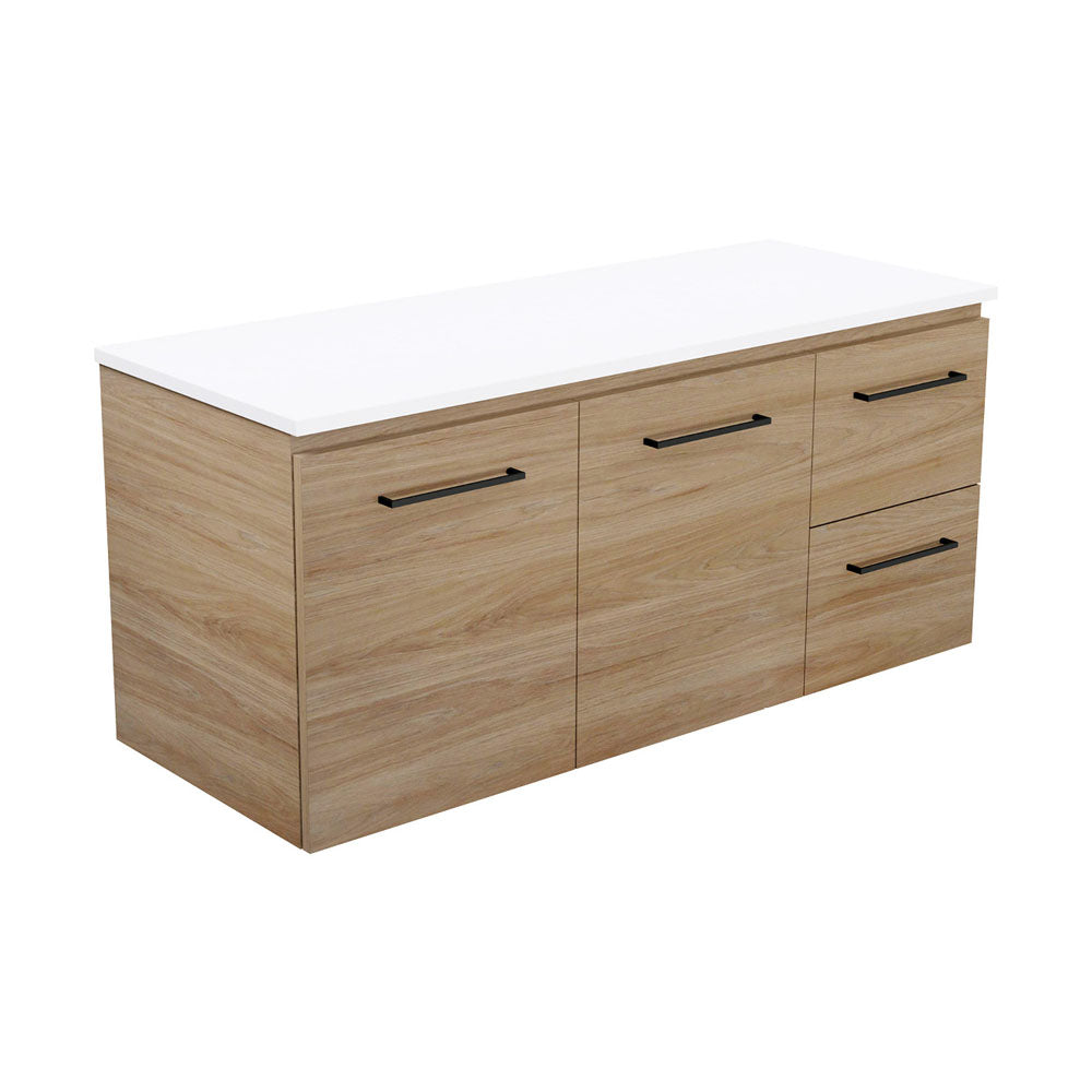 Carmen Door & Drawer 1200 Single Bowl Wall-Hung Vanity