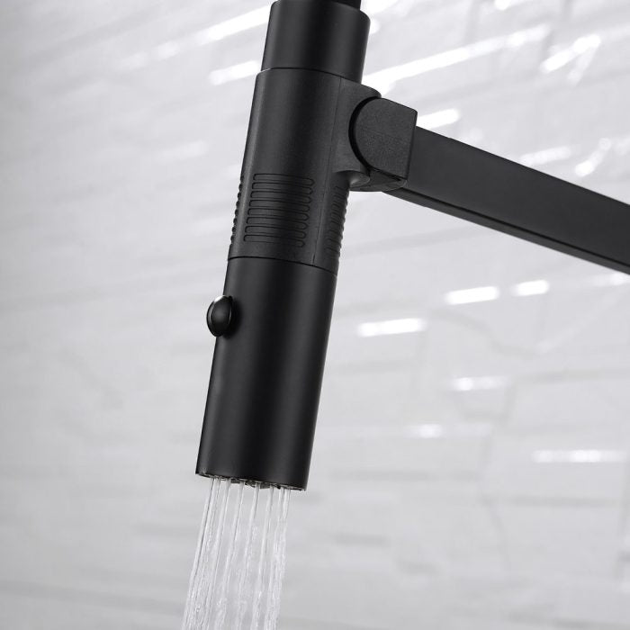 KAYA Pull Down Sink Mixer Gun Metal