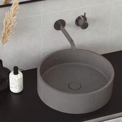 KAYA UP Basin/Bath Mixer 160mm Outlet Set Gun Metal Round Plates