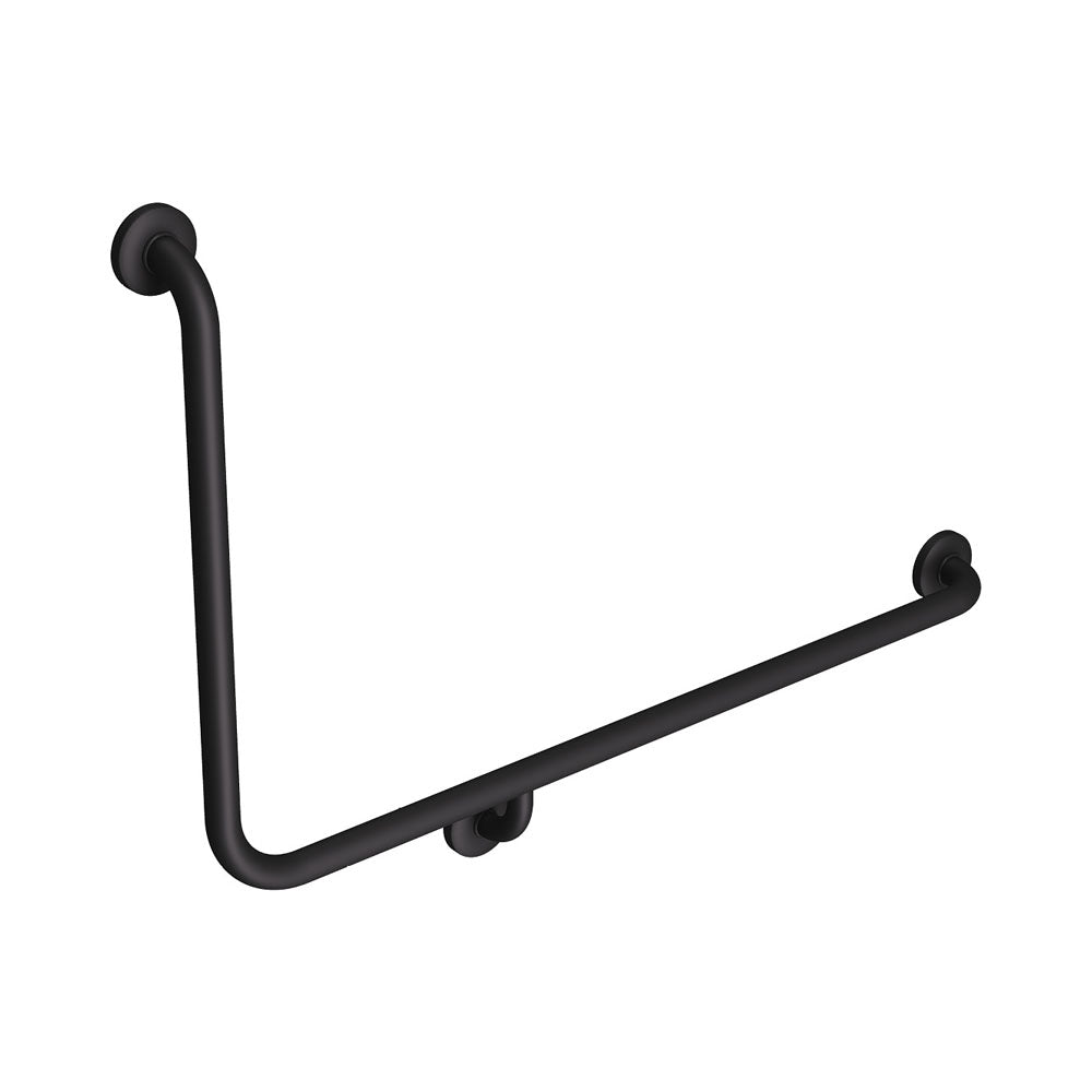 90° Accessible Right-Hand Grab Rail, Matte Black