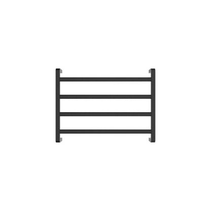 KOKO Heated Towel Rail 6040 Matte Black (4 Bars) 600x450x100mm