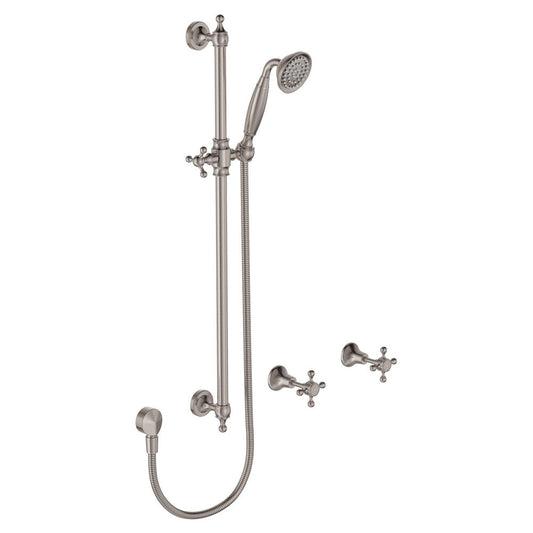 LILLIAN Rail Shower Set Brushed Nickel