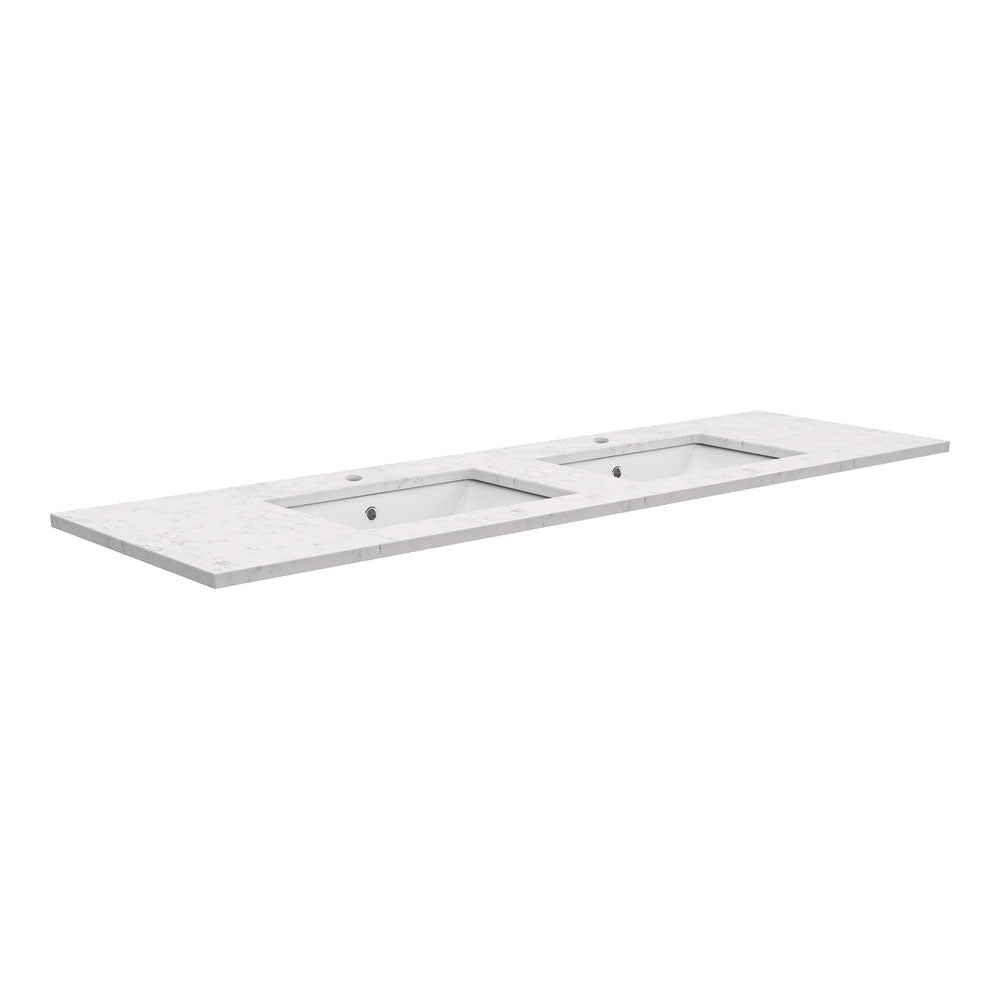 SARAH Undermount BIANCO MARBLE 1500mm Basin Top Only Double Bowl 2TH