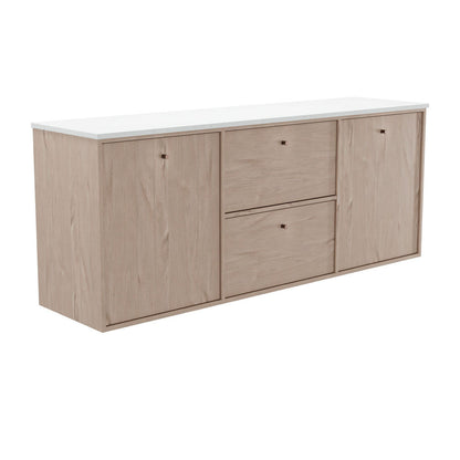 Cierra 1800 Single or Double Bowl Wall-Hung Vanity