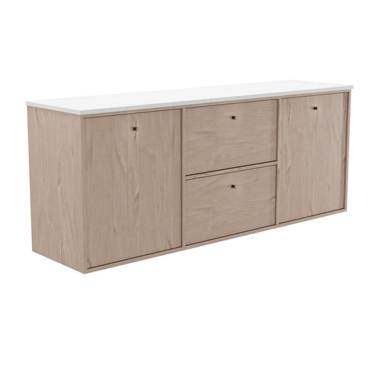 Cierra 1800 Single or Double Bowl Wall-Hung Vanity