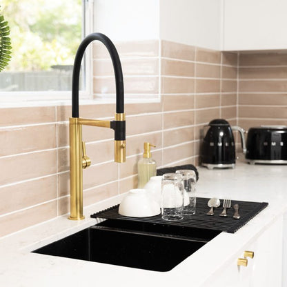 SANSA Pull Down Sink Mixer Urban Brass