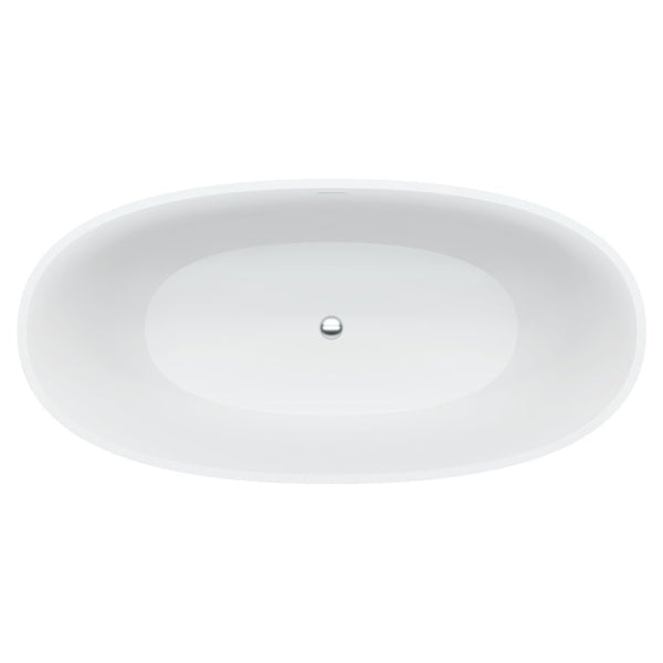 Sasso Cast Stone Solid Surface Bath, 1650mm