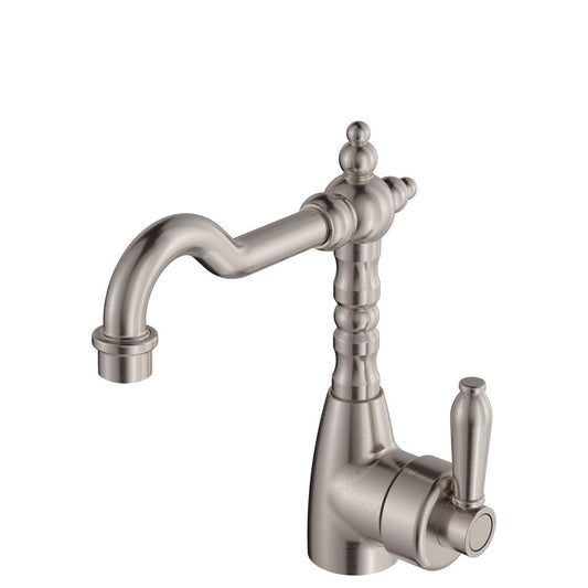 Eleanor Shepherds Crook Basin Mixer, Brushed Nickel / Brushed Nickel