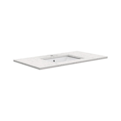 Sarah Bianco Marble 900 Undermount Basin-Top, 1 Tap Hole
