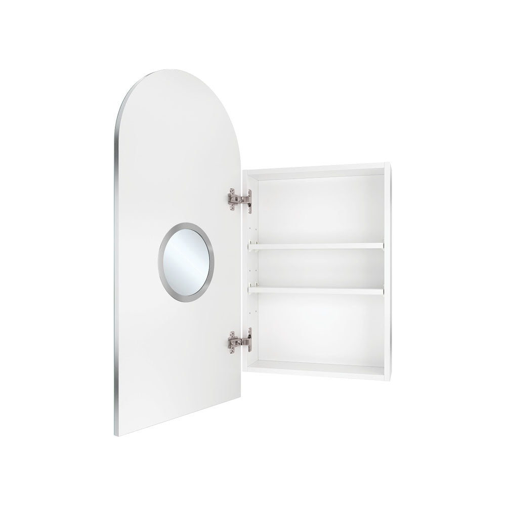 Mirror Cabinet Arch Pencil Edge Internal Magnifying Mirror 450 x 900 x 150mm