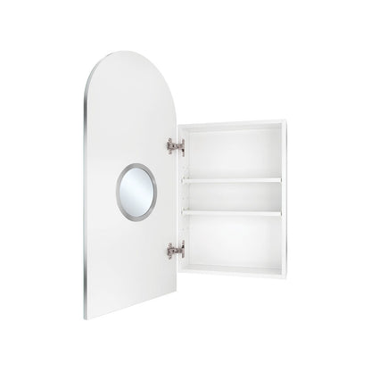 Mirror Cabinet Arch Pencil Edge Internal Magnifying Mirror 450 x 900 x 150mm