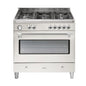 Royal Chiantishire,90cm Cooker,8 function elec Oven, 5 Burner Recessed Gas Top Left WOK Large 109ltr gross, Analogue Clock bottom storage