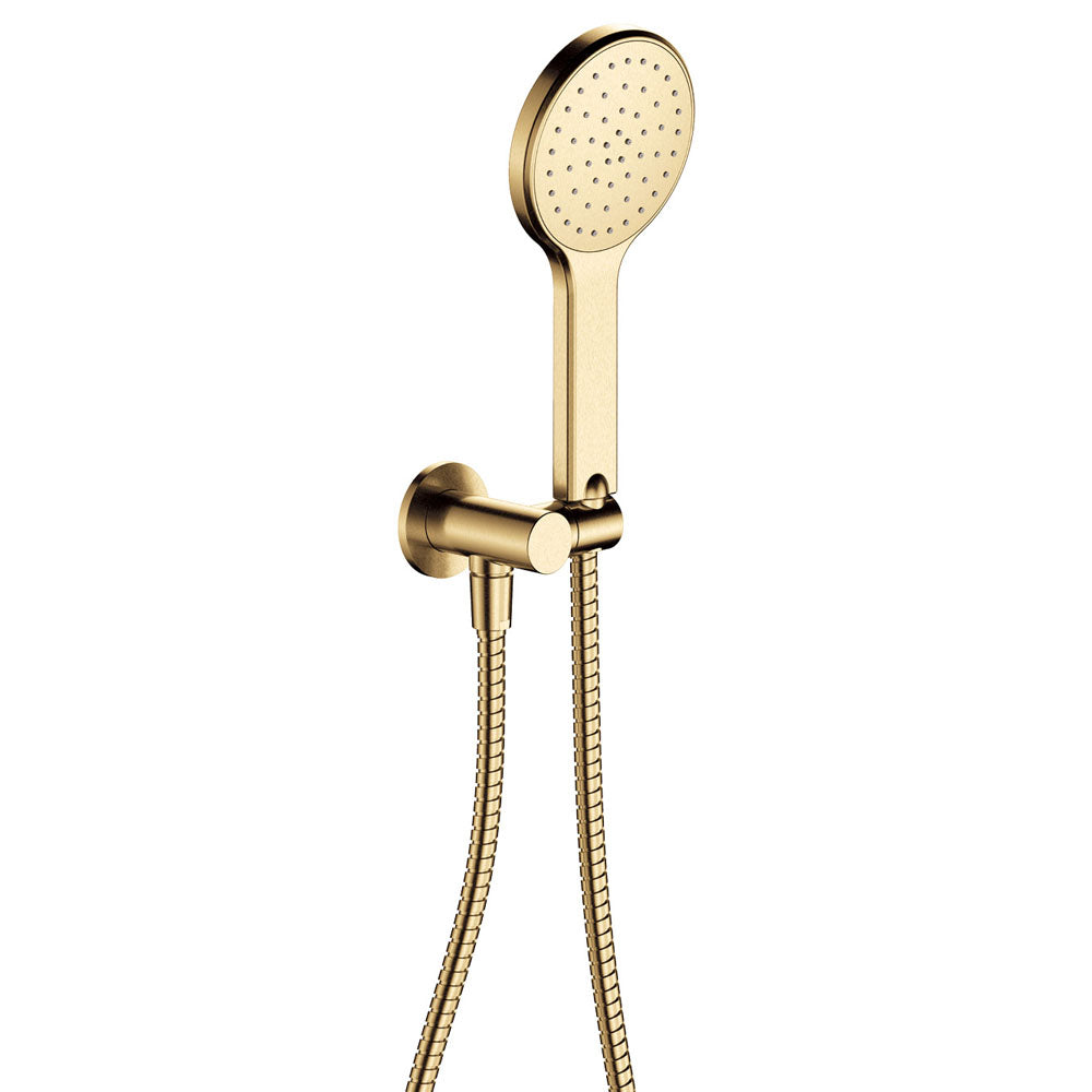 KAYA Hand Shower Round Plate Urban Brass