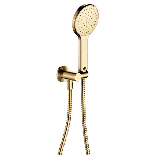 KAYA Hand Shower Round Plate Urban Brass